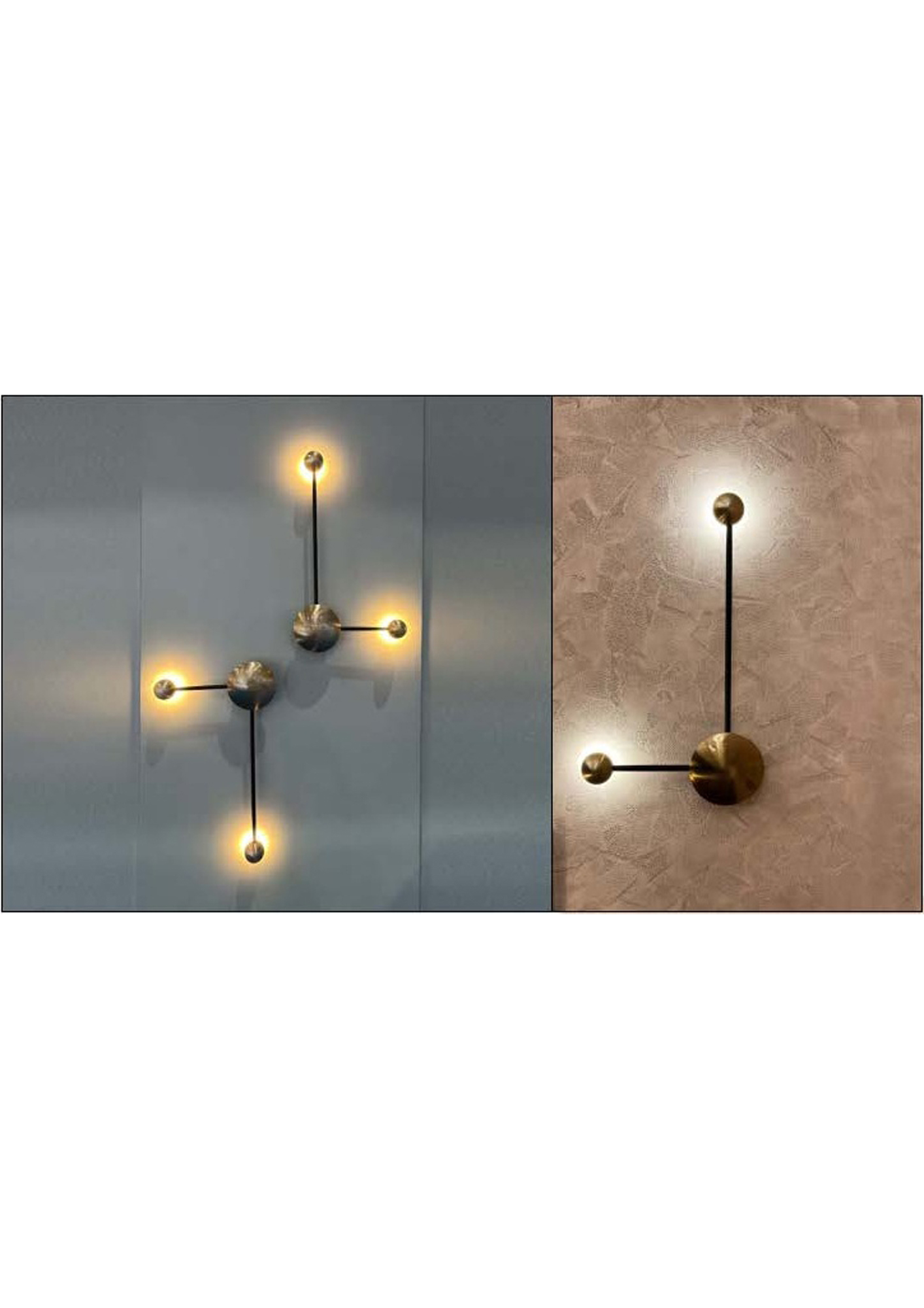 Beyond Lights - Brass Globe Sconce- GL